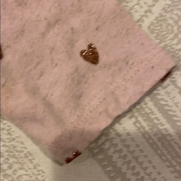 Zara Girls Light Pink with Mini Glitter Hearts Top - Picture 5 of 6